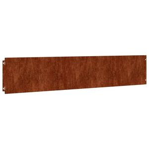 vidaXL 芝生用エッジング 10点 20x103 cm フレキシブル コールテンスチール