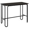vidaXL ダイニングテーブル 100 x 50 x 75 cm エンジニアードウッド ブラック 長方形
