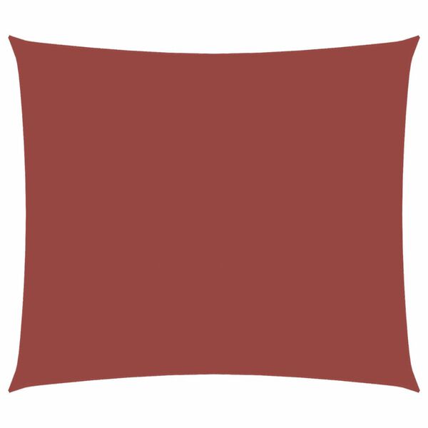 vidaXL サンシェードセイル 2.5x3.5m 長方形 オックスフォード生地 テラコッタ