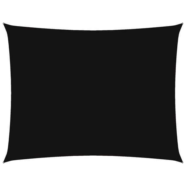 vidaXL サンシェードセイル 5x6m 長方形 オックスフォード生地 ブラック