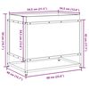 vidaXL ガーデンプランター 60x40x50 cm 含浸木材 パイン材