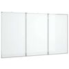 vidaXL マグネット式ホワイトボード 折りたたみ式 180x80x1.7cm アルミニウム製