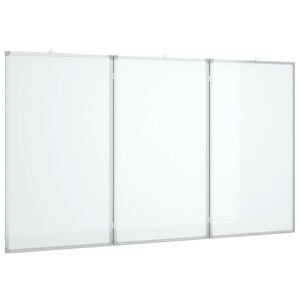 vidaXL マグネット式ホワイトボード 折りたたみ式 180x80x1.7cm アルミニウム製