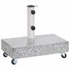 vidaXL パラソル用ベース ライトグレー 45x25x8.3 cm 花こう岩