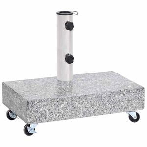 vidaXL パラソル用ベース ライトグレー 45x25x8.3 cm 花こう岩