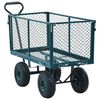 vidaXL ガーデンハンドトローリー 手押し車 グリーン 350kg