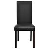 vidaXL ダイニングチェア 4点 合成皮革 ブラック