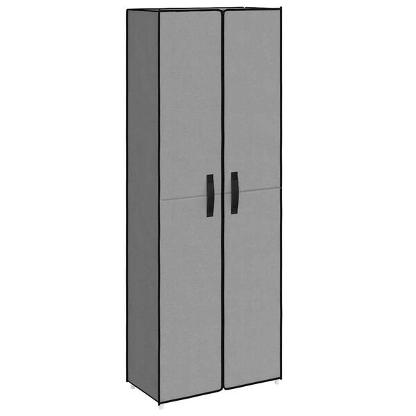 vidaXL シューズキャビネット グレー 60x30x166 cm 布製