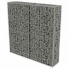 vidaXL ガビオンウォール カバー付き 亜鉛メッキ鋼製 100x20x100cm