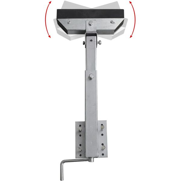 vidaXL ボートトレーラー専用 ソリッドバー 船首用支え器具 2点セット 63-88cm