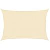 vidaXL サンシェードセイル 160g/m² クリーム 3.5x4.5m 高密度ポリエチレン