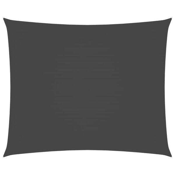 vidaXL サンシェードセイル 6x7m 長方形 オックスフォード生地 アントラシート