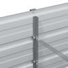 vidaXL ガーデンレイズドベッド 100x40x77 cm 亜鉛メッキ鋼製 シルバー