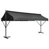 vidaXL 自立型オーニング 500&times;300cm アントラシート