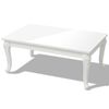 vidaXL コーヒーテーブル 100x60x42cm ハイグロスホワイト