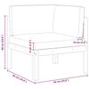 vidaXL ガーデンコーナーソファ クッション付き 木製 アカシア＆ロープ