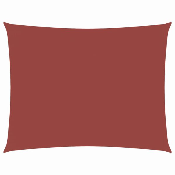 vidaXL サンシェードセイル 3x4m 長方形 オックスフォード生地 テラコッタ