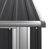 vidaXL ガーデン納屋 118.5x97x209.5cm 亜鉛メッキ鋼製 アントラシート