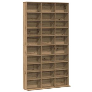 vidaXL CDキャビネット アーティザンオーク 101 x 23 x 177.5 cm エンジニアードウッド