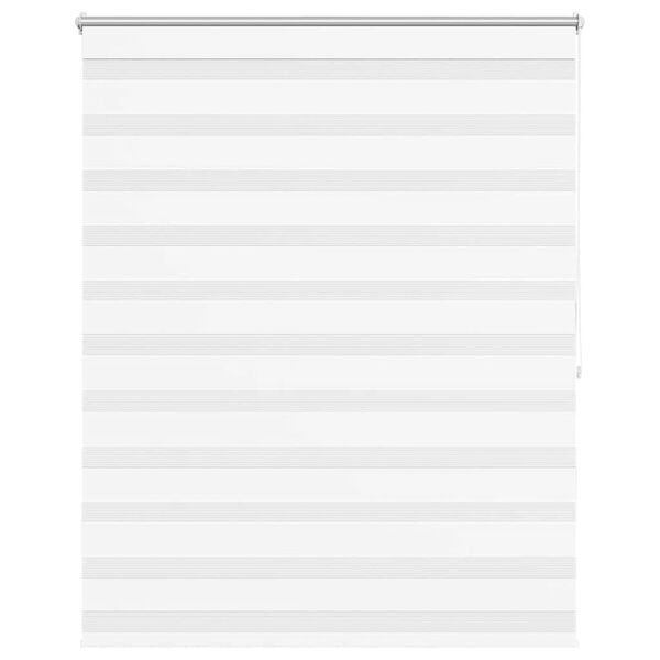 vidaXL ゼブラブラインド 120.9x175 cm 生地幅 116.7 cm ホワイト