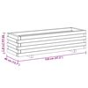 vidaXL レイズドプランター 120x40x30cm 木製 長方形