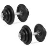 vidaXL ダンベル18点セット 40kg 鋳鉄製