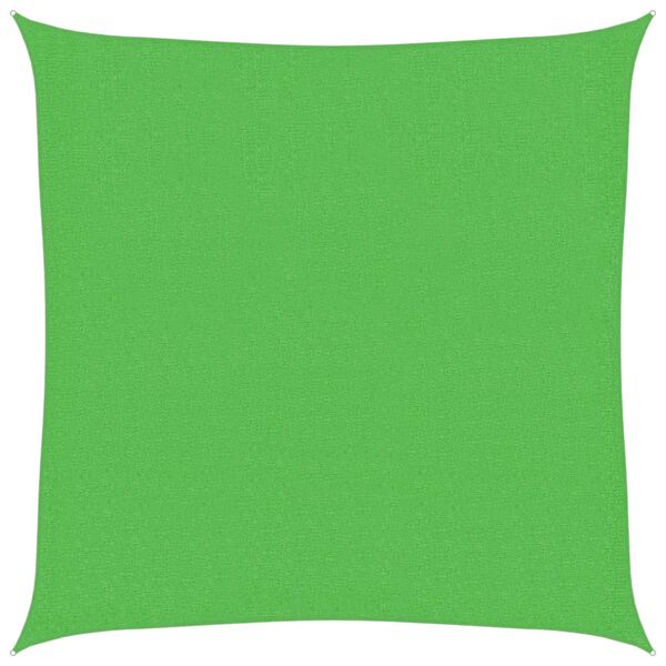 vidaXL サンシェードセイル 160g/m² ライトグリーン 3x3m 高密度ポリエチレン