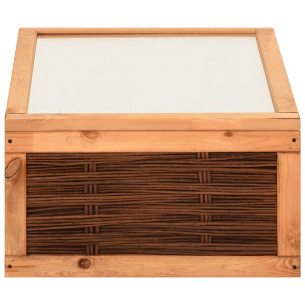 vidaXL 温室 60x80x45cm パイン無垢材＆柳