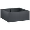 vidaXL 保持壁 4 個 100 x 100 x 30 cm スチール アンスラサイト