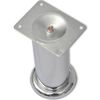 vidaXL ソファ脚 4点 丸型 クローム 180mm