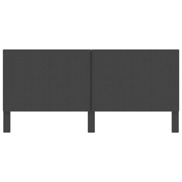 vidaXL ヘッドボード ダークグレー 布製 200x200cm