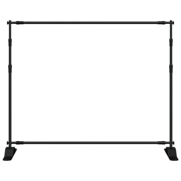 vidaXL バックドロップスタンド ブラック 254x243 cm スチール