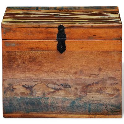 vidaXL 収納ボックス 無垢の再生木材