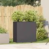 vidaXL プランター ブラック 80x40x80 cm 冷間圧延鋼