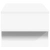 vidaXL コーヒーテーブル ホワイト 80 x 46 x 35 cm エンジニアリングウッド