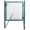 vidaXL シングルドアフェンスゲート 100x100 cm 粉体塗装スチール