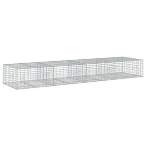 vidaXL 蛇籠バスケット カバー付き 400x100x50cm 亜鉛メッキ鉄