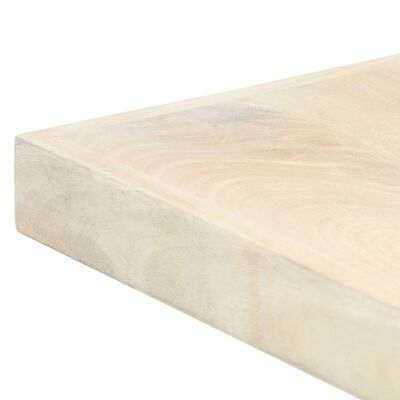vidaXL ダイニングテーブル マンゴー無垢材 200x100x75cm ホワイト