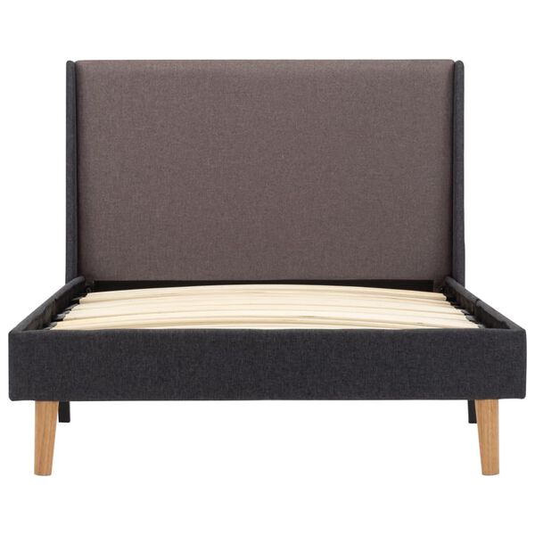 vidaXL ベッドフレーム トープ ファブリック 100x200cm