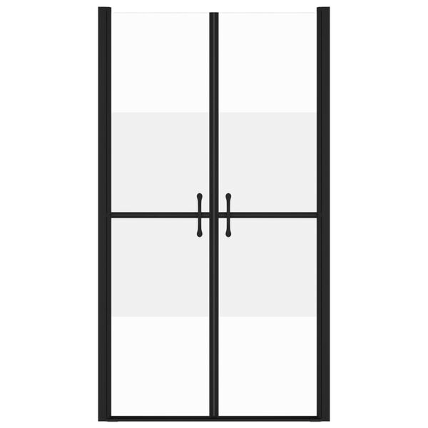 vidaXL シャワードア ハーフフロスト ESG製 (93-96)x190 cm