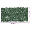 vidaXL バルコニースクリーン リーフ付き ダークグリーン 300x150cm