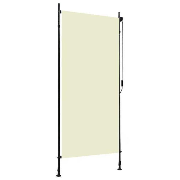 vidaXL 屋外用ローラーブラインド 100x270cm クリーム