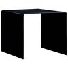 vidaXL コーヒーテーブル ブラック 50x50x45cm 強化ガラス製