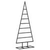 vidaXL 金属製クリスマスツリー デコレーション用 ブラック 125cm