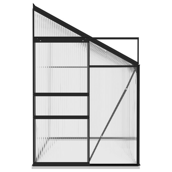 vidaXL 温室 アントラシート アルミ製 5.24m&sup2;