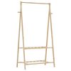 vidaXL 棚付き衣類ラック 96x45.5x150.5cm 竹製