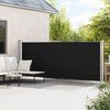 vidaXL パティオ用 引き込み式サイドオーニング 600x160cm ブラック