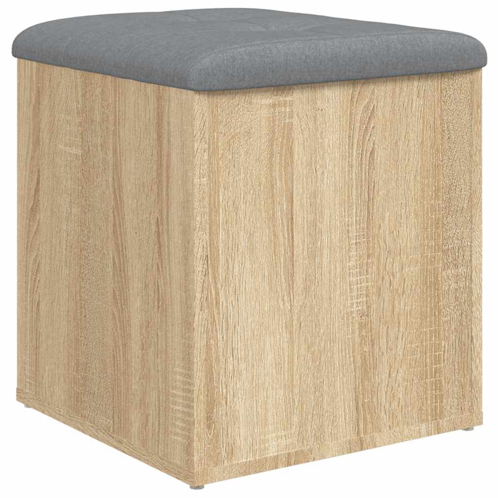 vidaXL 収納ベンチ ソノマオーク 42x42x45 cm エンジニアードウッド