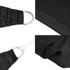 vidaXL サンシェードセイル 160g/m² ブラック 2x2m 高密度ポリエチレン