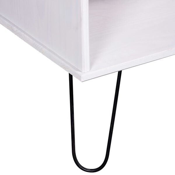 vidaXL コーヒーテーブル「ニューヨークレンジ」ホワイト パイン無垢材